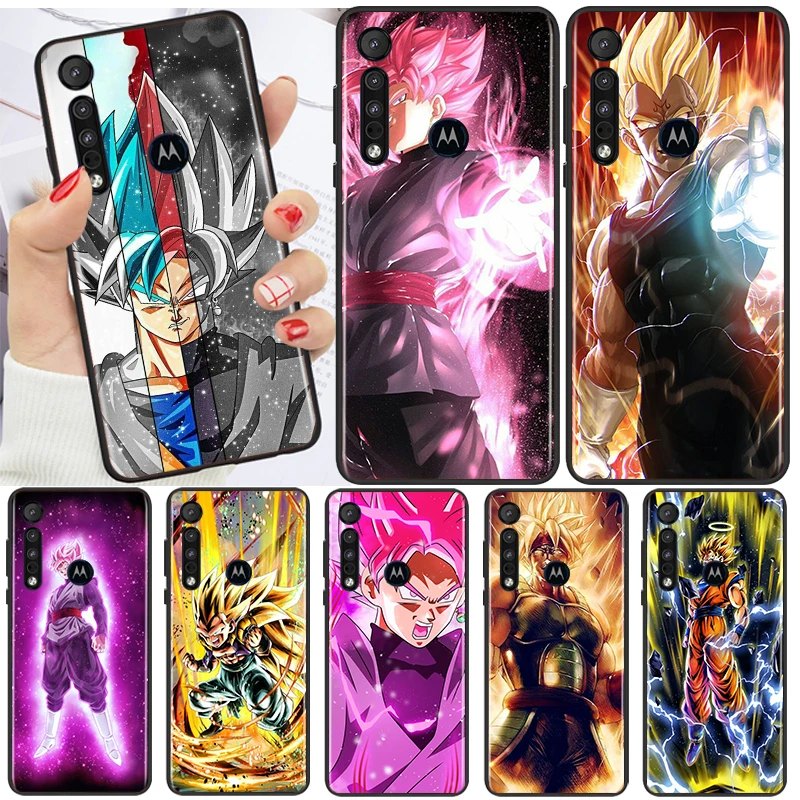 

Dragon Ball Black Goku For Motorola Moto G9 G8 E7 G Stylus Power Lite One Macro Hyper Fusion Edge Plus Black TPU Phone Case