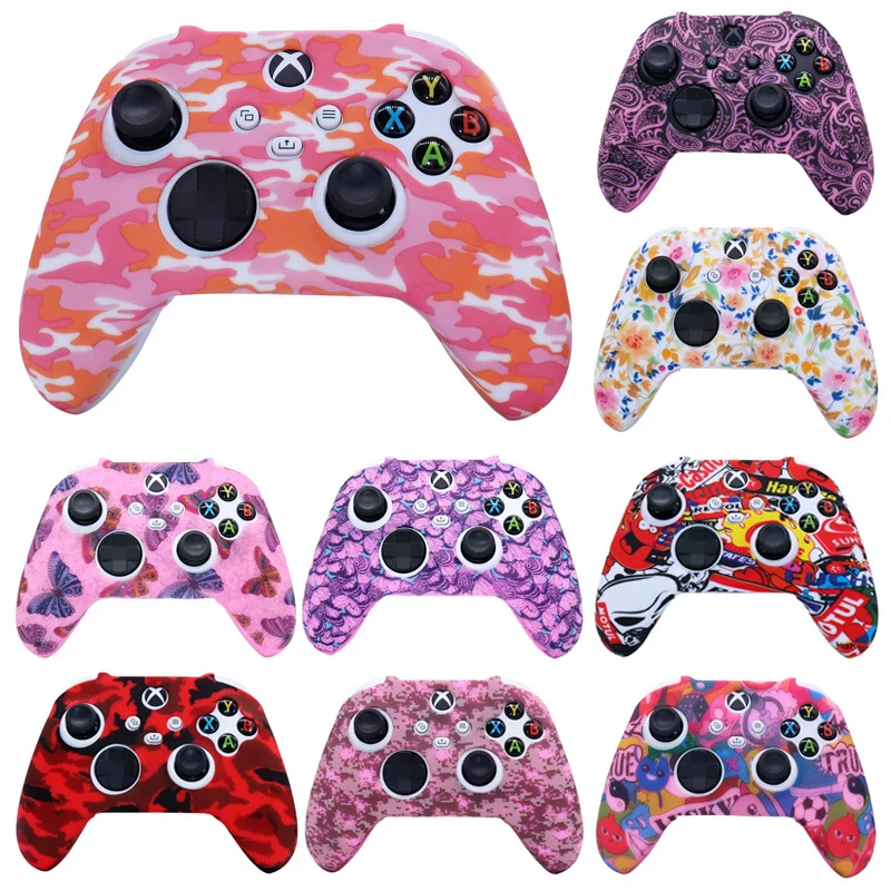 

Pink Silicone Protective Cases For Xbox Series S X Controller Skin Gamepad Case Video Games Accessorries Joystick Cover for XSX