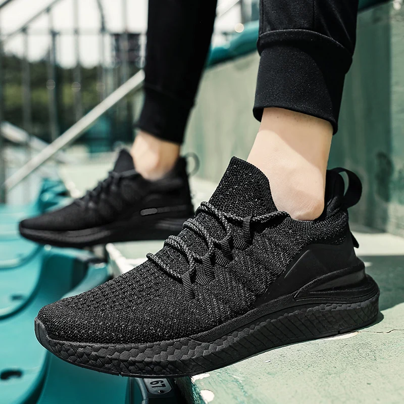 SALUDAS Men Sneakers Fishbone Locking System Sports Shoes 5 Lightweight Shoe Stretch Knitt Breathable City Runing Women Sneakers