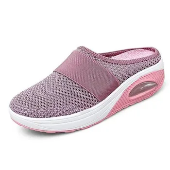Women Wedge Slippers Premium Slippers Vintage Anti-slip Casual Female Platform Retro Shoes Plus Size Orthopedic Diabetic Sandals 1