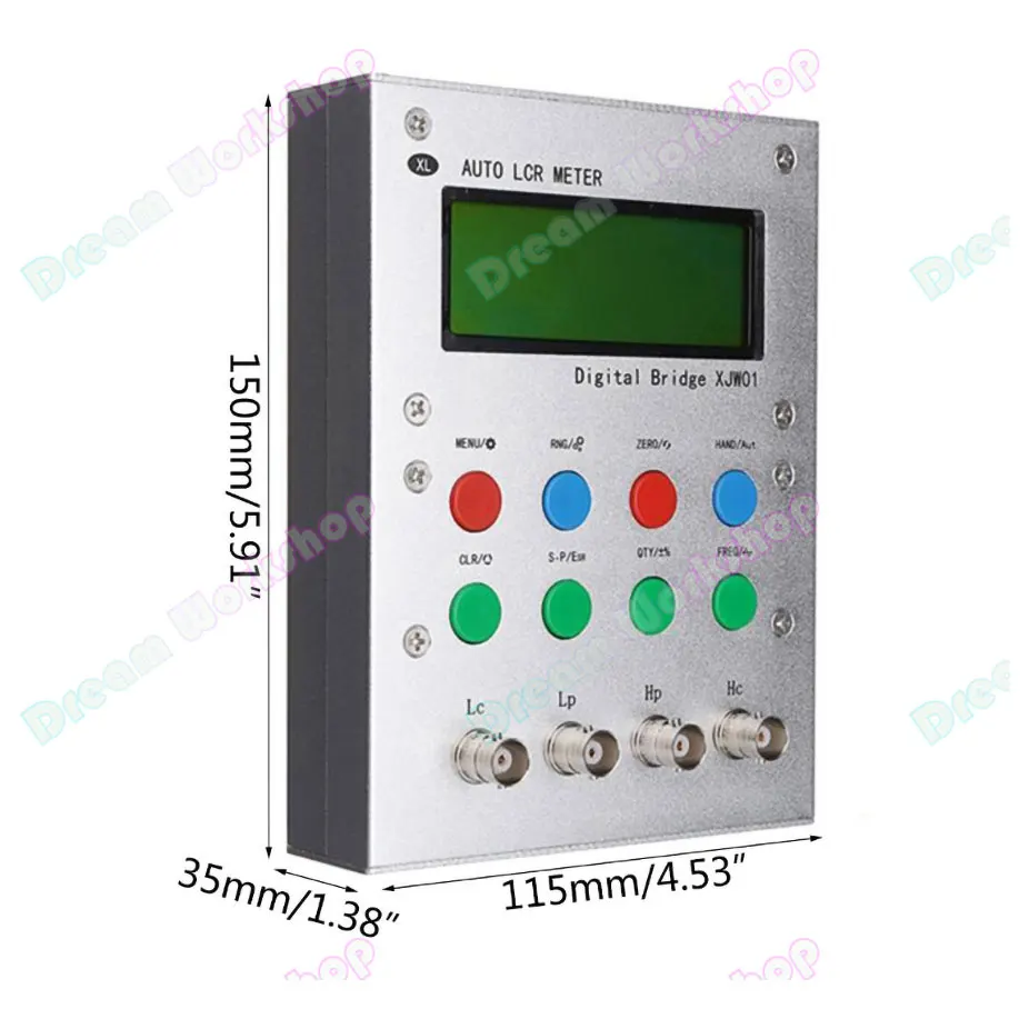 XJW01 Цифровой мостовой тестер LCR индуктивность конденсатор резистор ремешок для