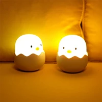 night light children lamp usb bedroom decor gifts chargeable soft silicone