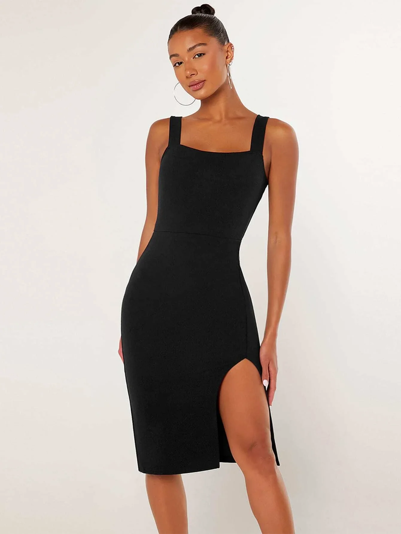 

evolu Slit Knee-Length Bodycon Dress