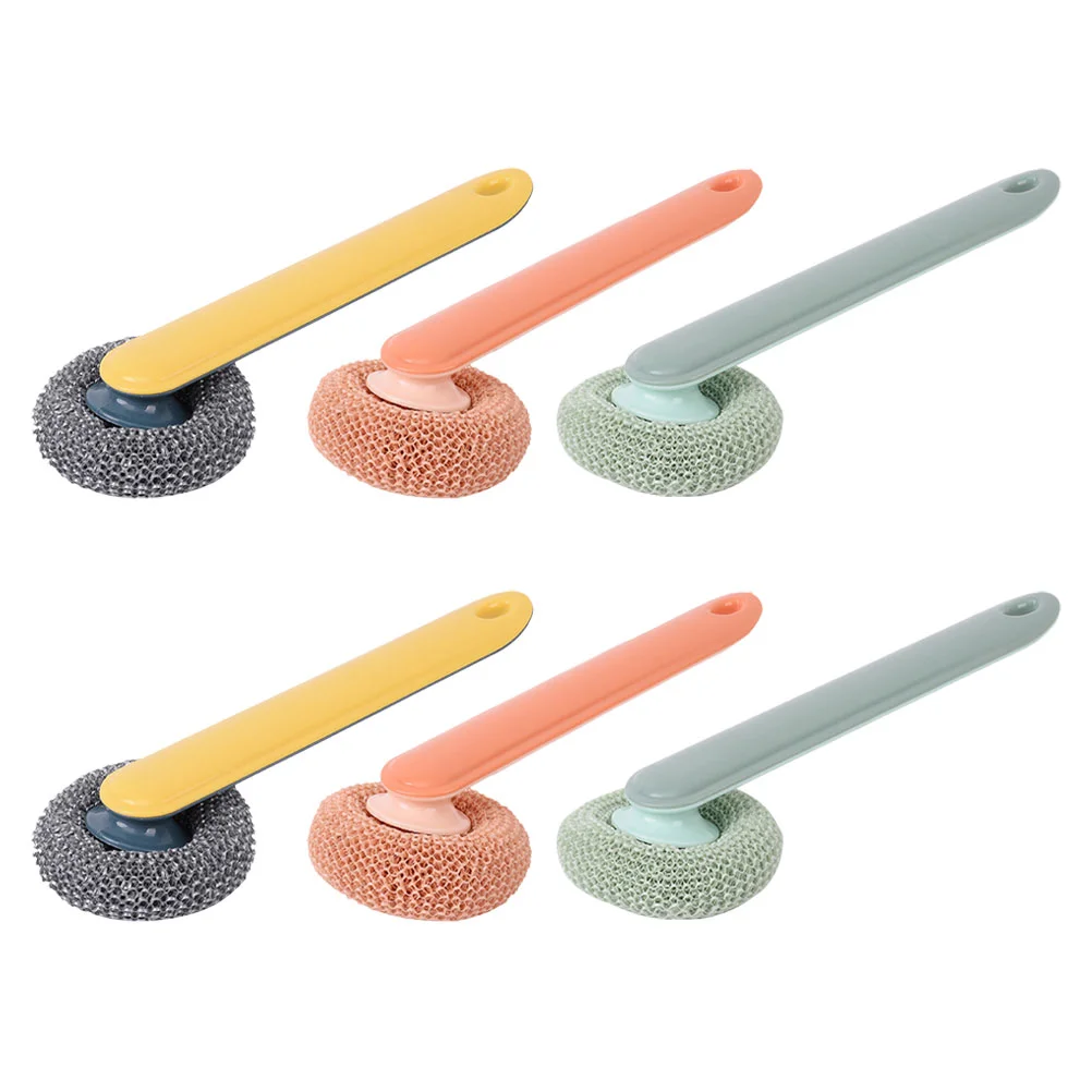 

Brush Kitchen Pot Scrubber Cleaning Dish Scrub Sink Pan Brushessteel Sponges Washing Scouring Pad Rust Cleaner Scrubbersbathroom