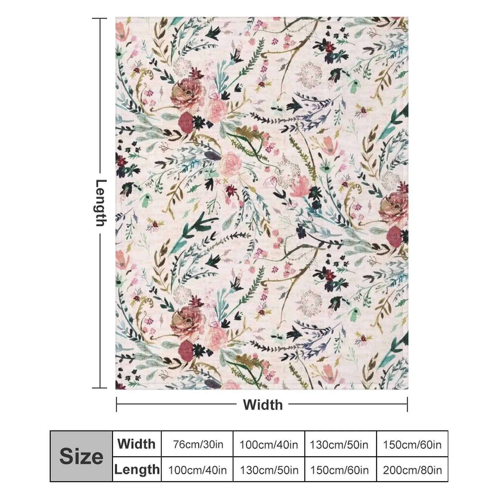 Одеяло с цветочным принтом Fable декоративные кровати движущиеся одеяла