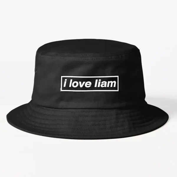

I Love Liam Oasis Band Tribute Made Bucket Hat Casual Summer Solid Color Hip Hop Sport Caps Spring Fish Women Mens Cheapu
