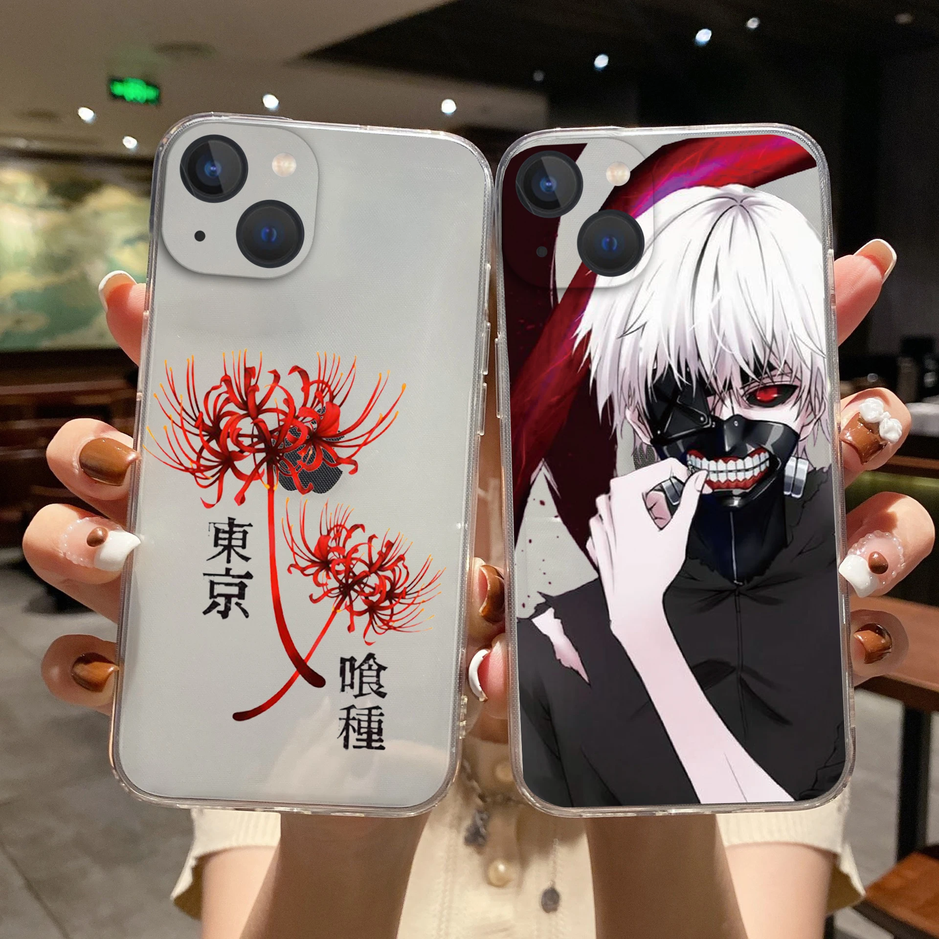 

Tokyo Ghoul Kaneki Ken Anime Phone Cover For iPhone 11 12 13 14 Pro Max X XR XSMax 8 14 Plus 13Mini Clear Soft Silicone TPU Case