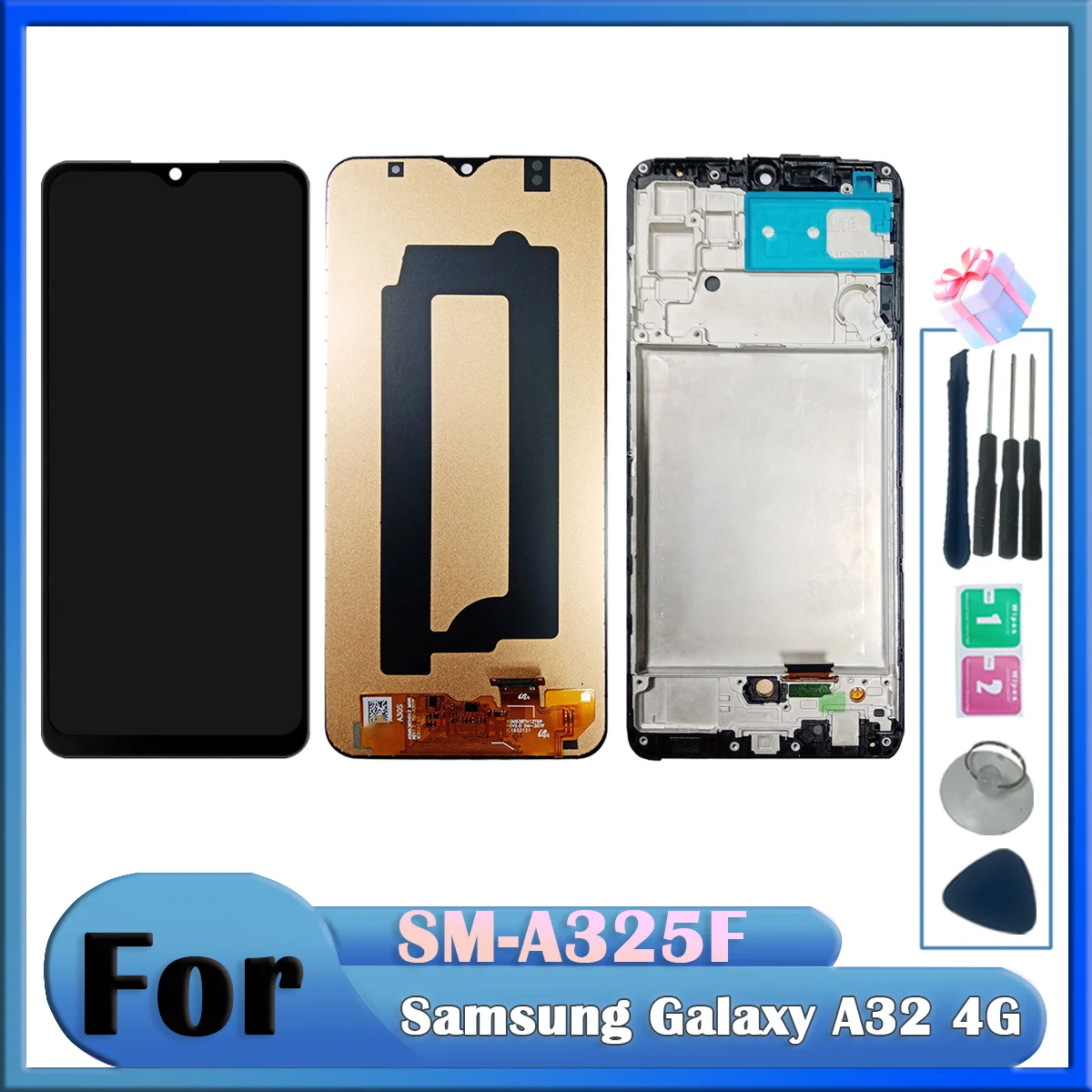 Для Samsung Galaxy A32 4G LCD A325F SM-A325M дигитайзер сенсорный экран для SM-A325F/DS дисплей