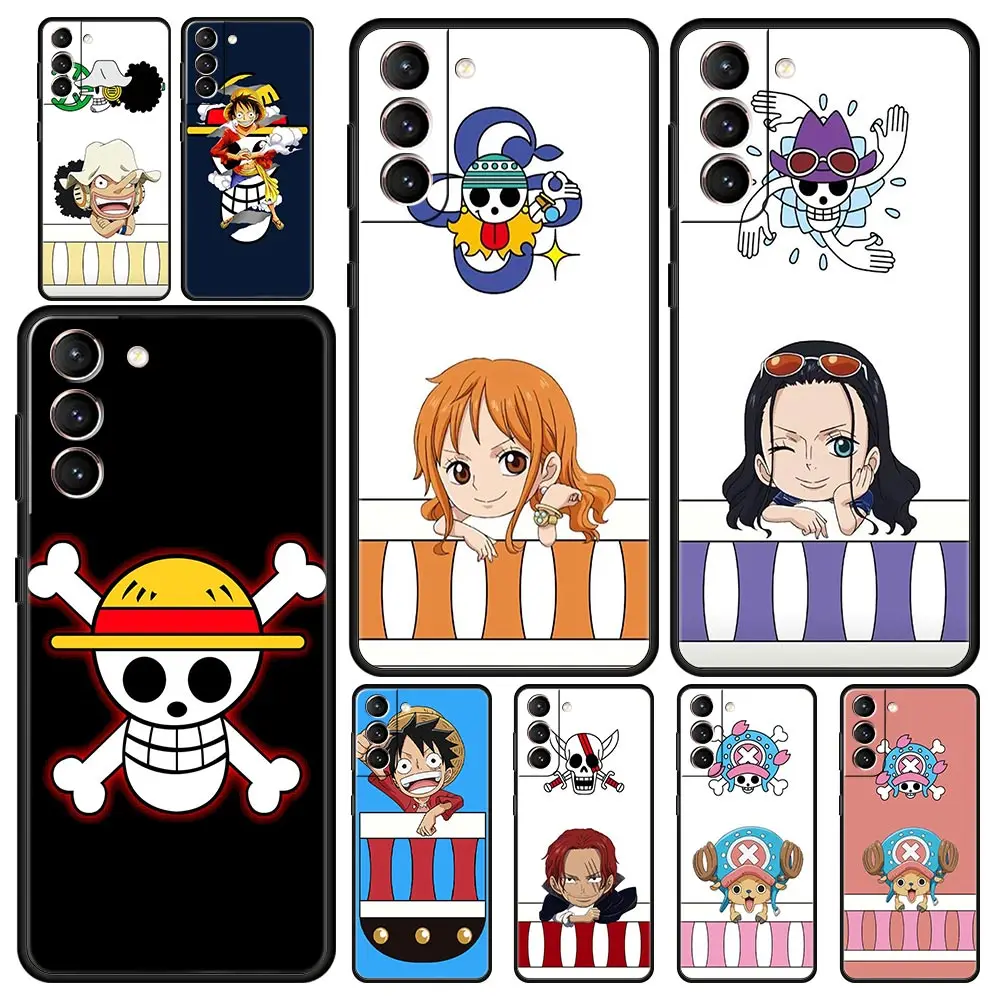 

One Piece Monkey Luffy Roronoa Phone Case For Samsung Galaxy S22 S20 FE S21 Ultra 5G S9 S8 S10 Plus S10E Note 10 Lite 20 Cover