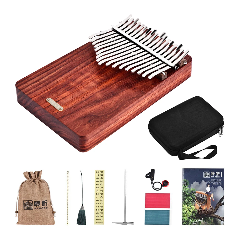 LINGTING 17 клавиш Kalimba портативный палец пианино Mbira Sanza Padauk Matetial kalimba Africa музыкальный