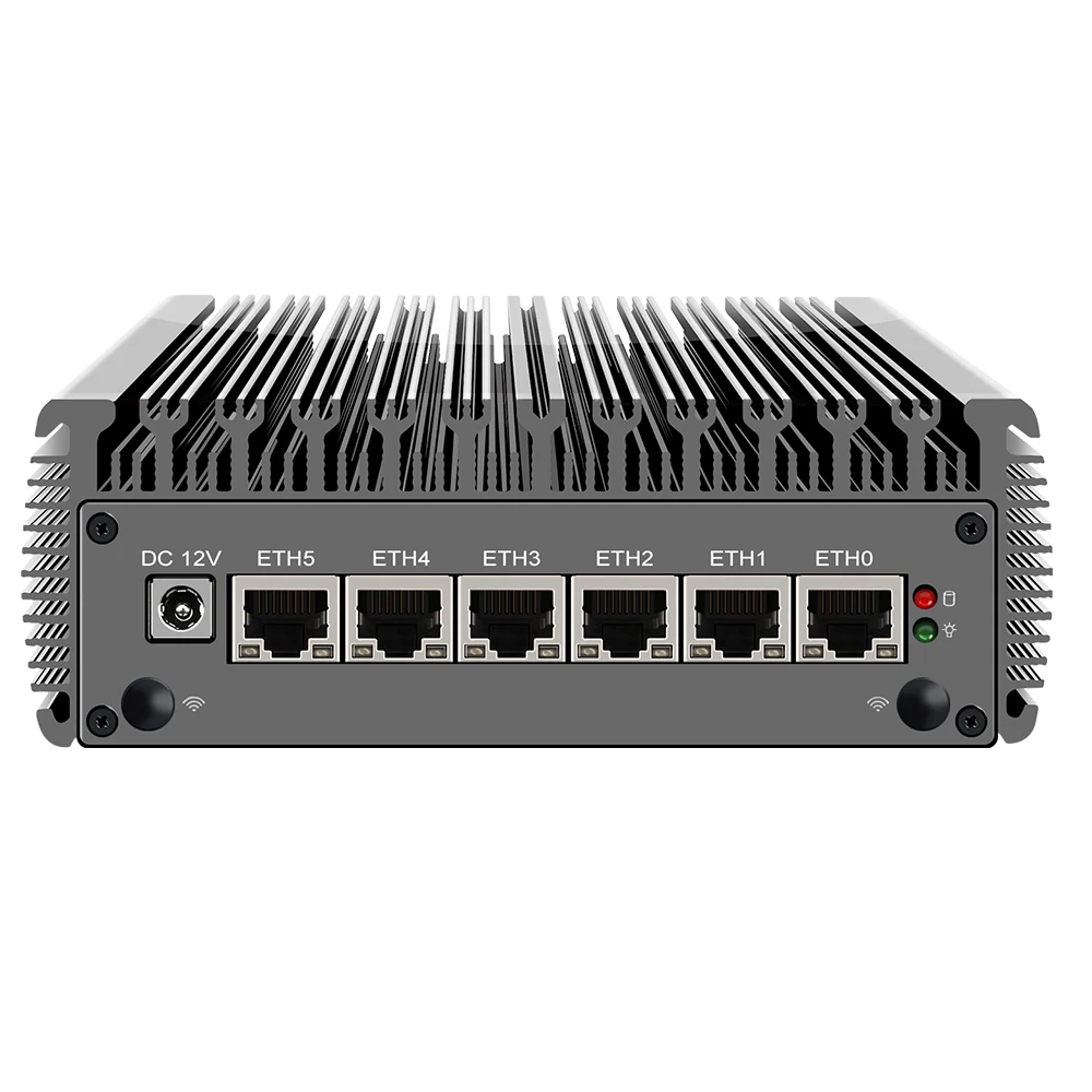 6x Intel i226-V 2 5G Celeron N5105 pfSense брандмауэр мини-роутер * DDR4 NVME SSD 6x2500M Nics безвентиляторный