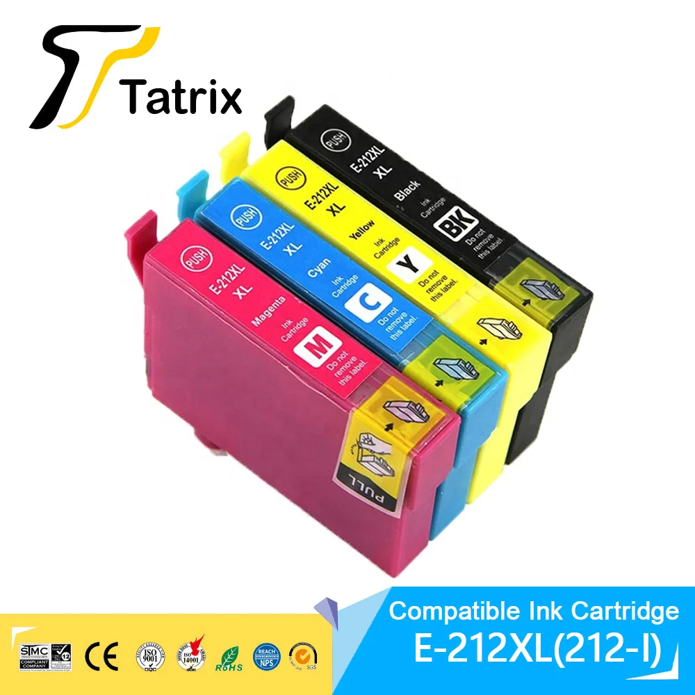 Tatrix EPSON 212 212XL T212XL Цветной совместимый картридж премиум-класса для Express Home XP-4100/XP-4105