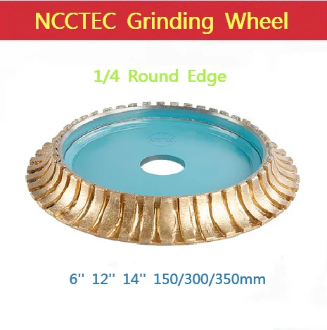 6'' 12'' 14' 1/4 Round Edge Diamond Calibrating Milling Wheel CNC Sintered Profile |150 300 350mm Granite Abrasive Grinding Disc