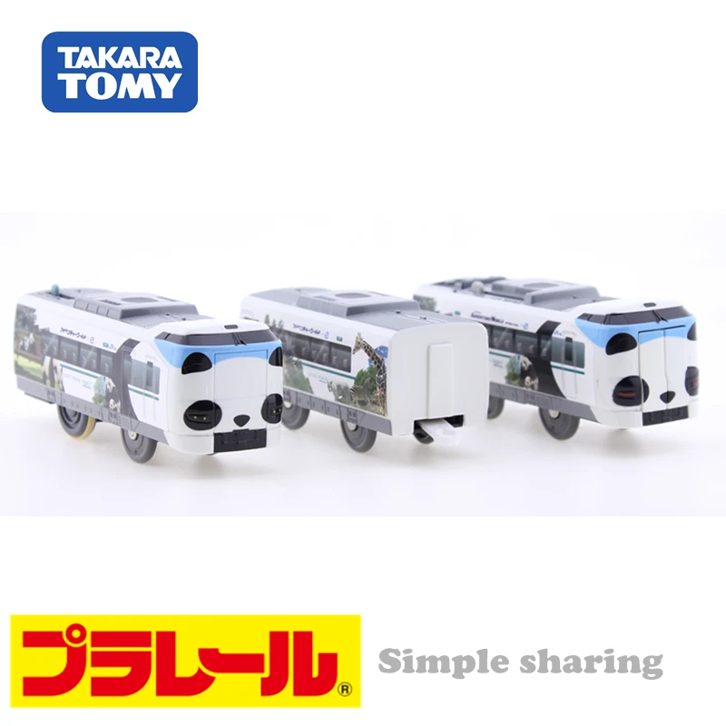 Takara Tomy Tomica S-24 Panda Kuroshio Smile Adventure Train (Plarail) Модель Украшения Литая под давлением