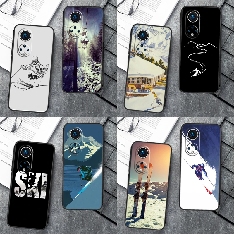 Ski For Huawei P40 P20 P30 P60 Pro Nova 5t 9 P Smart Honor Magic5 Lite 50 70 90 X8 X8a X9a Case