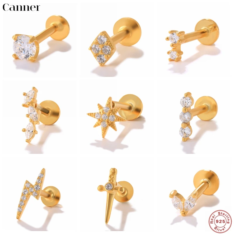 

Canner 1 шт. серьги Plata 925 серьги для женщин Крылья Ангела Стрекоза серьги-гвоздики хрящевой пирсинг ювелирные изделия 2021 тренд W5