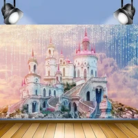 disney dreamy castle photography backdrop for kids happy birthday party photo video shooting props backgrounds decorarions