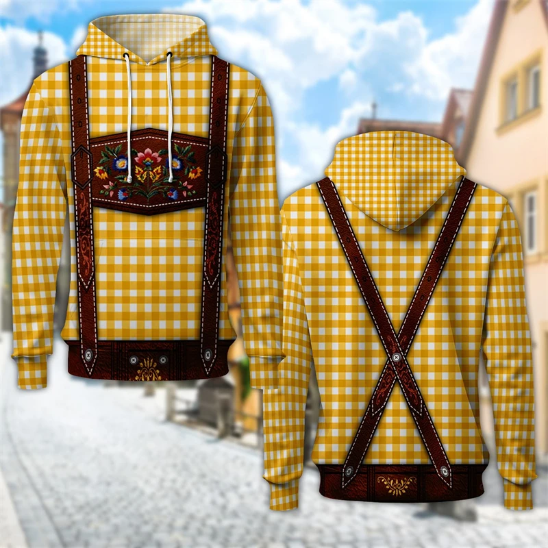 Толстовка Oktoberfest в Германии с 3D графическим рисунком Мужская одежда Повседневный