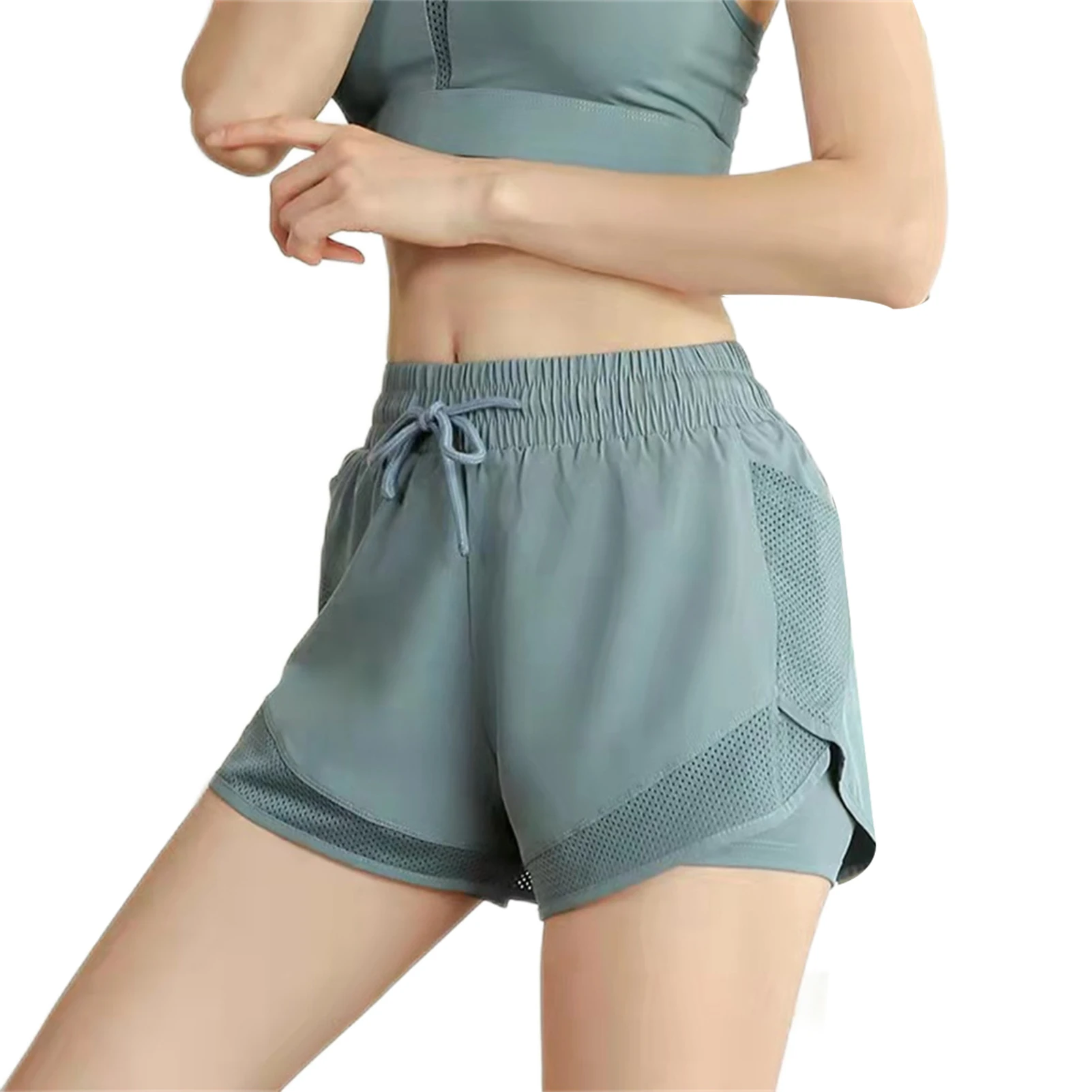 

Hot Yoga Shorts for Women Outdoor Running Mesh Quick Dry Fitness Wear Anti-Exposure 1pc Ladies Moisture Absorption Perspiration