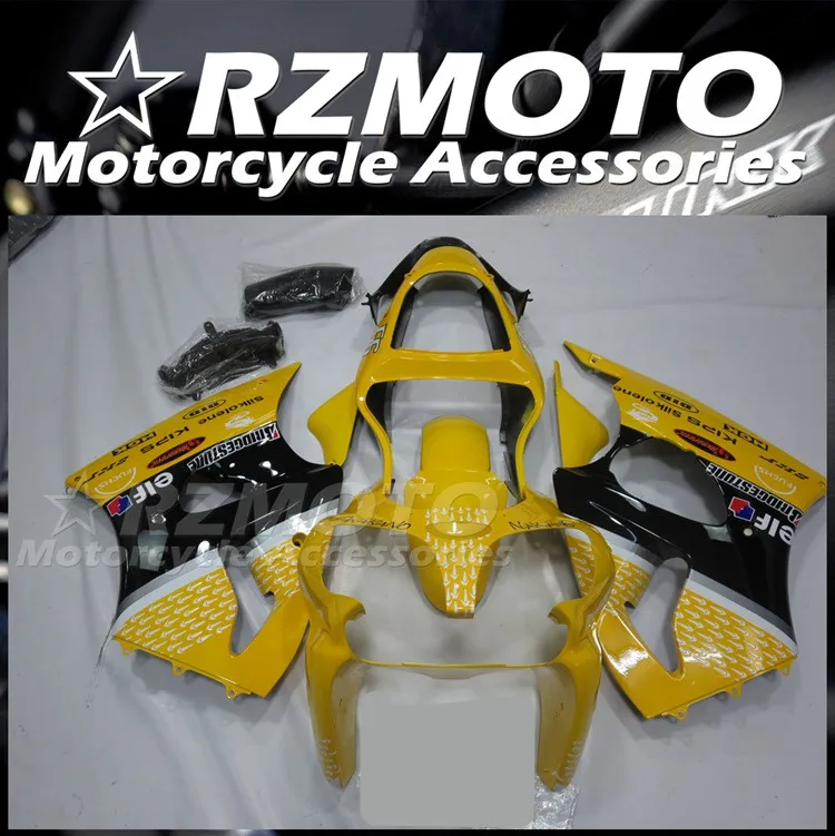 

Новый комплект обтекателей для мотоцикла ABS, подходит для Kawasaki Ninja ZX-6R ZX6R 636 2000 2001 2002 00 01 02, кузов желтого цвета
