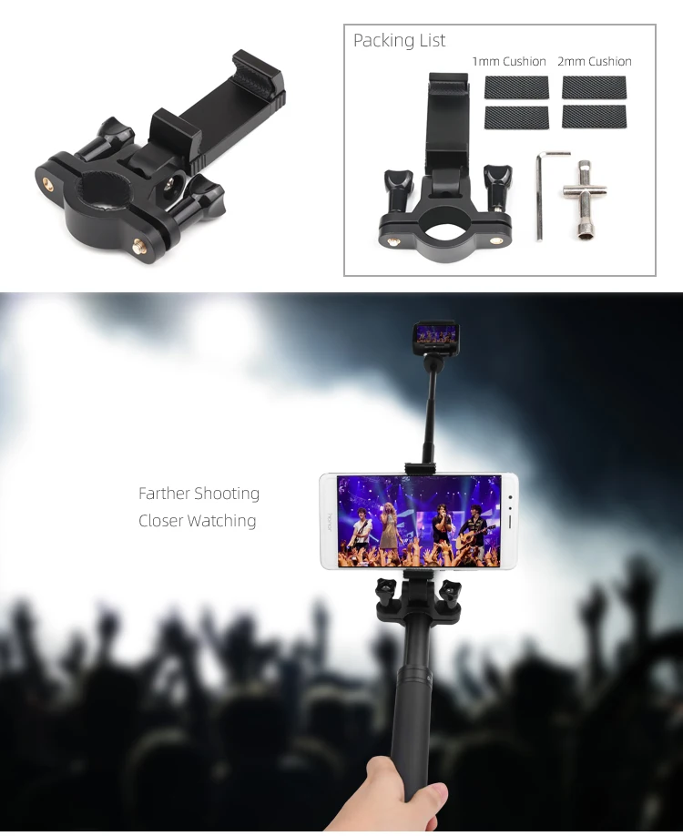 

Adjustable Camera Mount Anti-shake Stabilization Smartphone Bracket Anti-drop Computer Mount For Gopro Camera Phone Holder