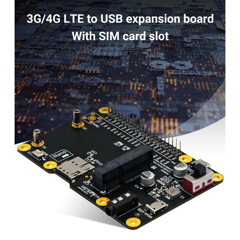 Плата расширения Mini 3G/4G/LTE для Raspberry Pi портативный модуль USB слот SIM-карты