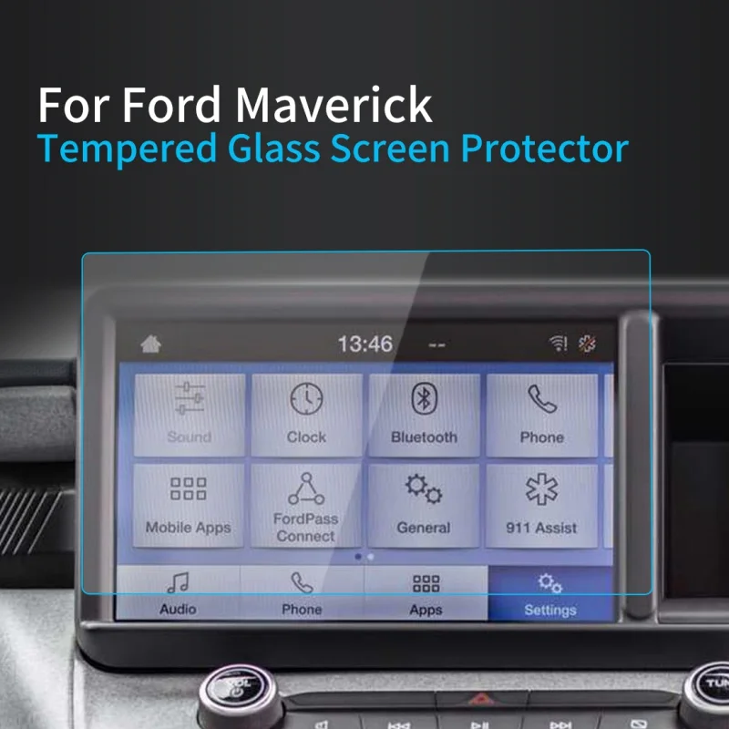

Автомобильные наклейки, Защита экрана для Ford Maverick 2023, навигатор, дисплей, закаленное стекло, защитная пленка, автомобильные аксессуары для транспортных средств
