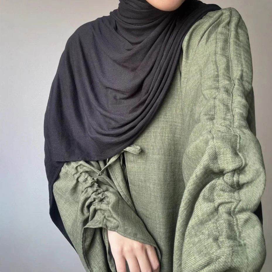 Марокканское Ид Рамадан Мубарак Открытое Абая Мусульманское Платье Макси Дубай