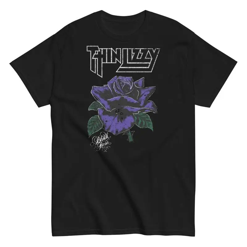Фото Футболка Merchmoment Thin Lizzy White Outline, новинка черного цвета №1