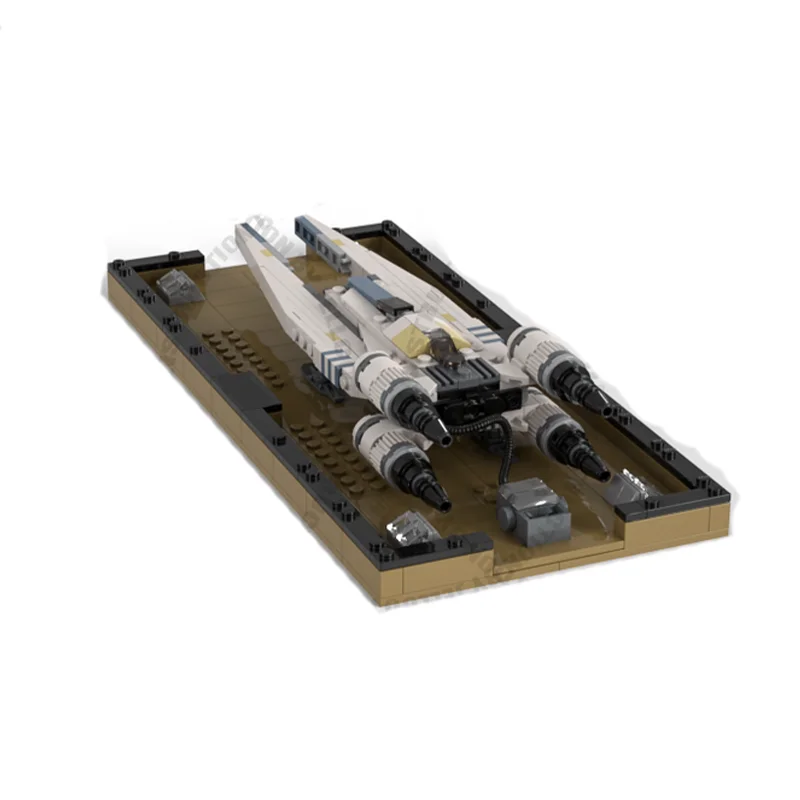 Фото Набор для сборки модели космического истребителя MOC Micro UT 60D UW Starfighter (439 деталей), обновленная версия, научно-фантастическая модель, конструктор, набор для творчества, мега-мини игрушка, подарок №4
