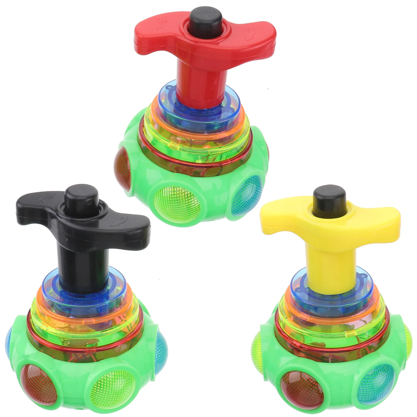 

3 шт. гироскоп детская игрушка креативный наружный вращающийся гироскоп светящийся гироскоп с