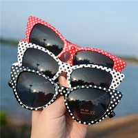Vazrobe Wholesale Cat Eye Sunglasses Women Dot Sun Glasses for Female Cheap 20 Pcs/lot Red Pink White Black Rectangle