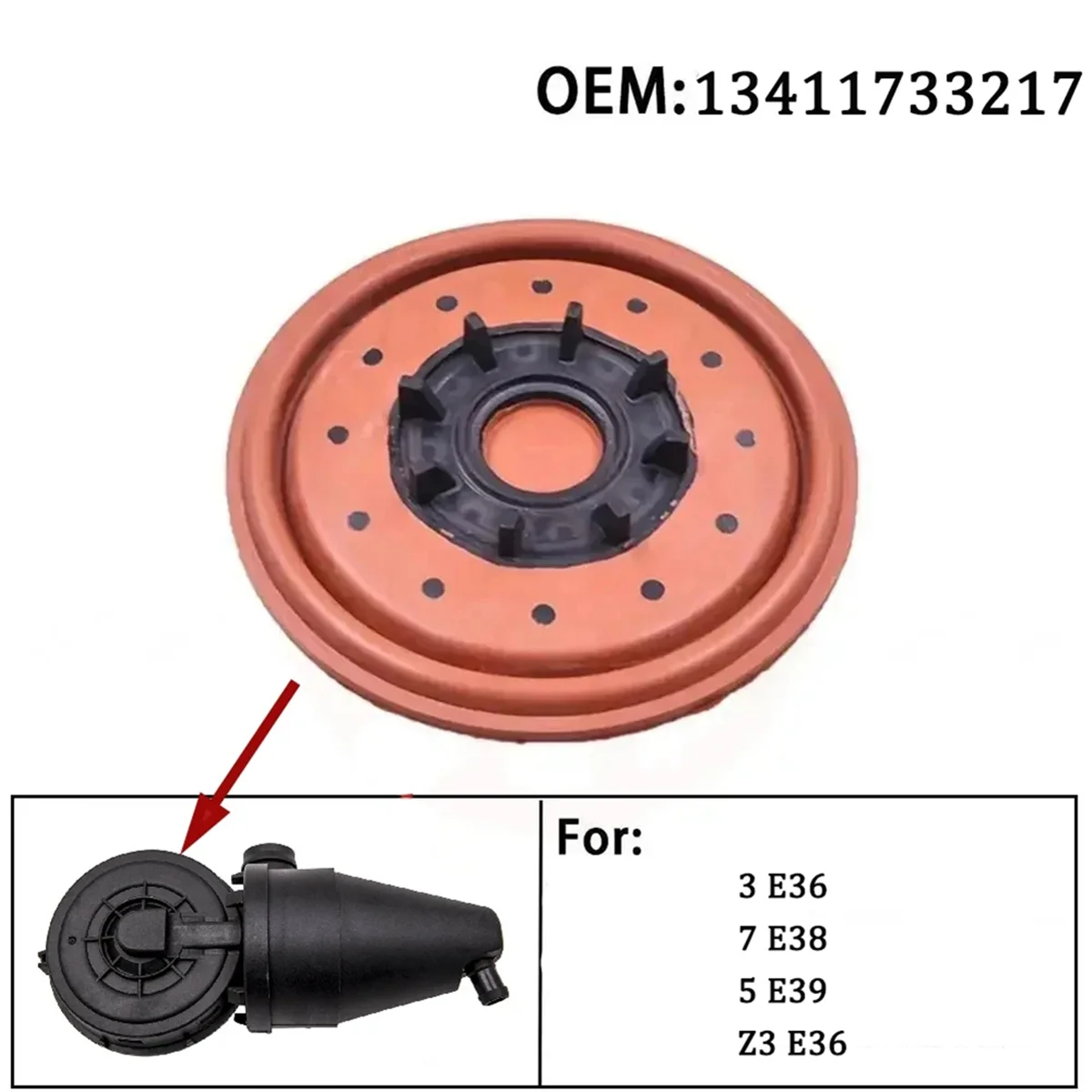 Автомобильный сапун сброса давления мембрана клапана из ПВХ 03c 103201 к l для Fabia Rapid