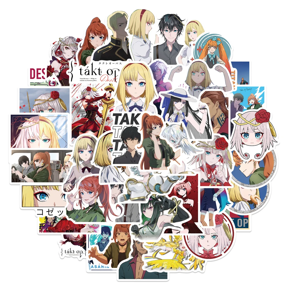 

10/30/50pcs/pack takt op.Destiny Cartoon Anime Decal Stickers For Skateboard Helmet Computer Notebook Car Children's Toys Gift