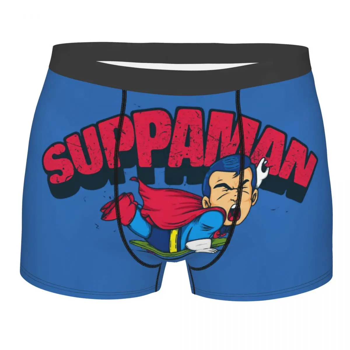 

Трусы-боксеры Suppaman Dr Slump японские манга, мужские трусы, мужское нижнее белье, вентилируемые шорты, трусы