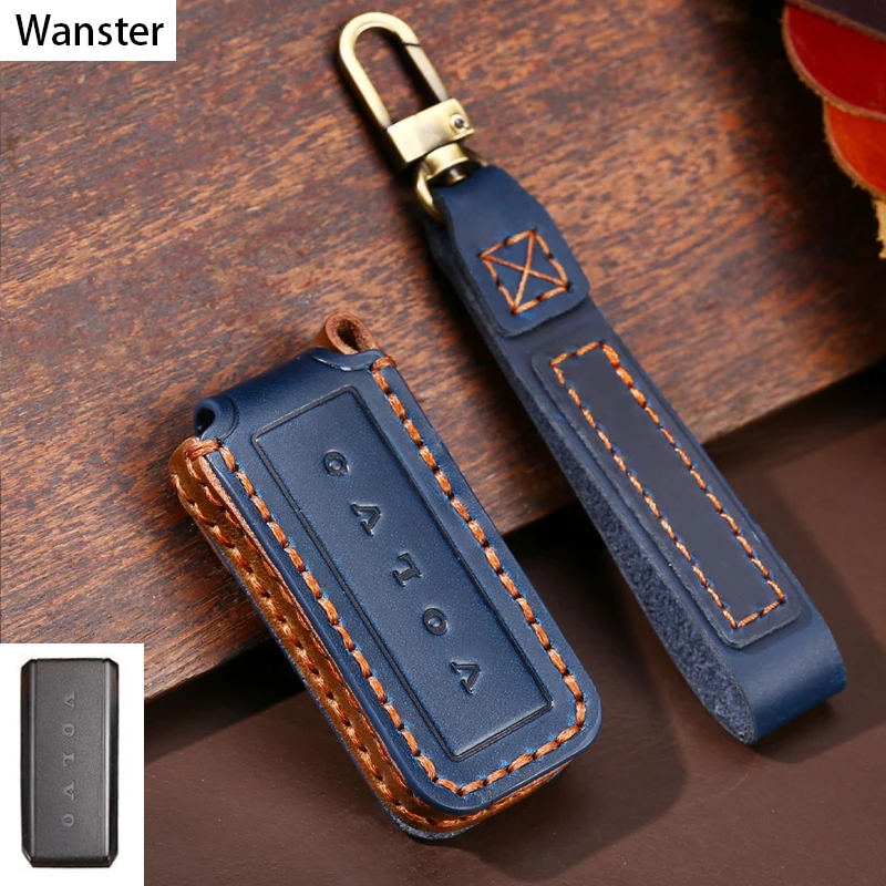 

Luxury Leather Car Key Case Cover Luxury Handmade Key Bag Shell for Volvo V40 XC40 XC60 S90 XC90 V90 T5 T6 T8 XC60 V60 S60 XC70