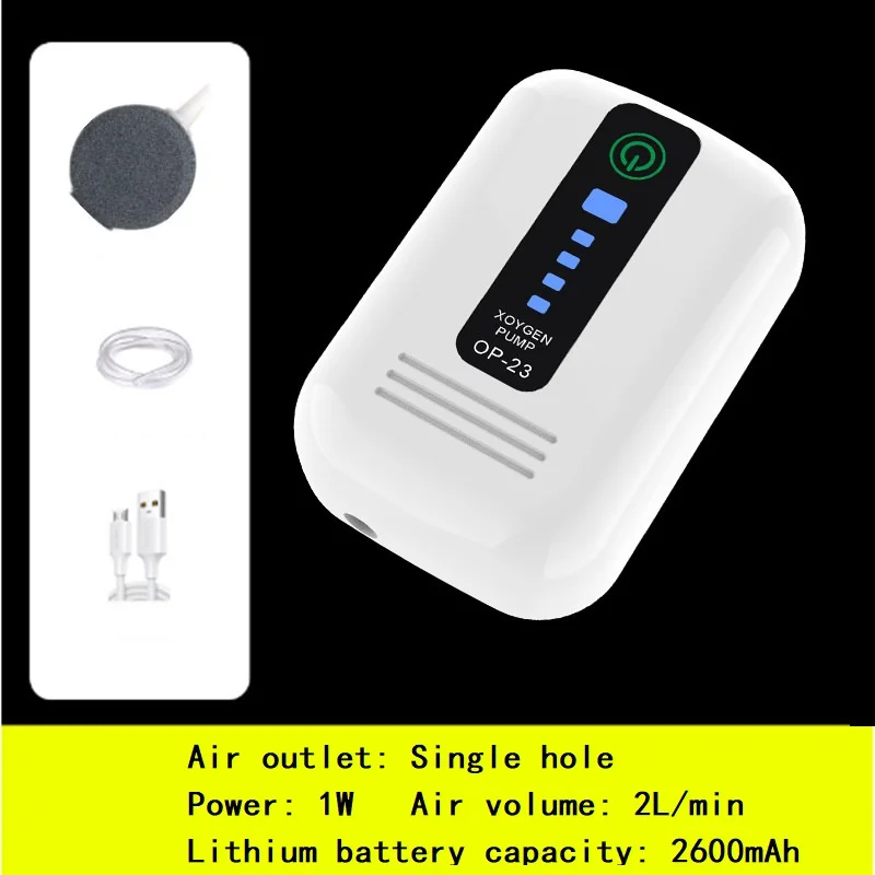 Портативный кислородный насос с Usb компрессор перезаряжаемый воздушный аквариум