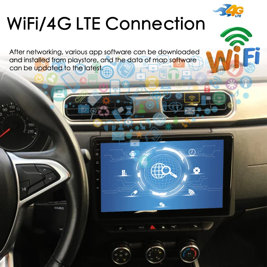 Автомагнитола на Android 13 стерео аудио плеер мультимедийный GPS для Renault Duster HM 2 II 2020