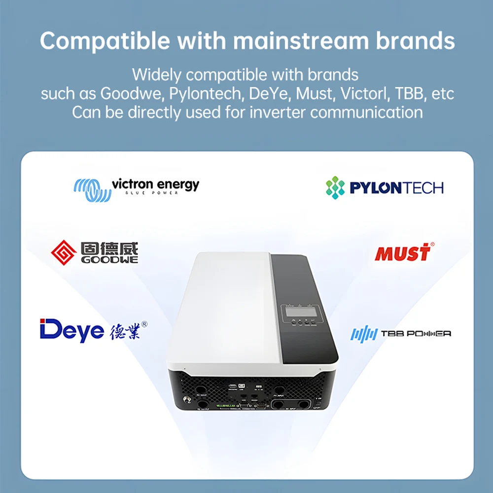 Фото JBD Домашнее хранилище энергии ESS Smart BMS 15S 16S 48V LFP NMC 100A 150A 200A Система управления аккумулятором с UART RS485 CAN LCD №4