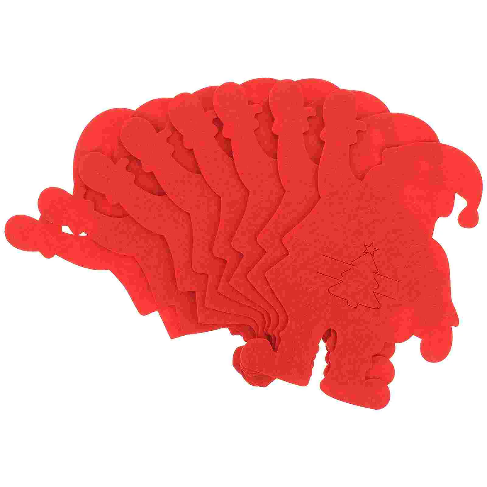 

Tableware Christmas Cutlery Bags Bag Claus Cover Santa Holder Forksilverwarepocketpouches Shaped Storage Dinnerware Covers