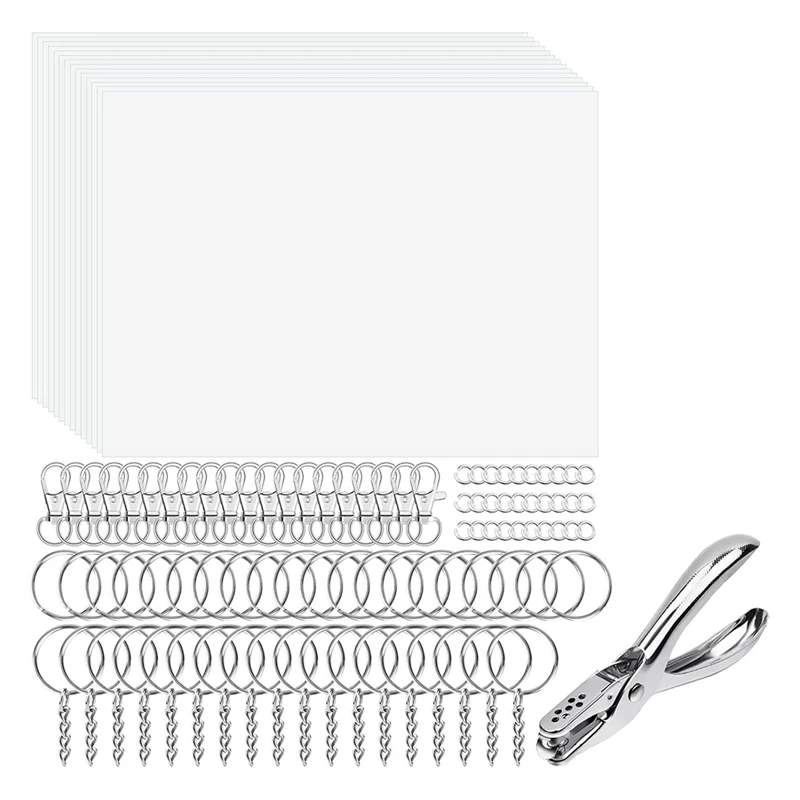 Набор ключей из 20 листов термоусадочной пластиковой бумаги зажима для