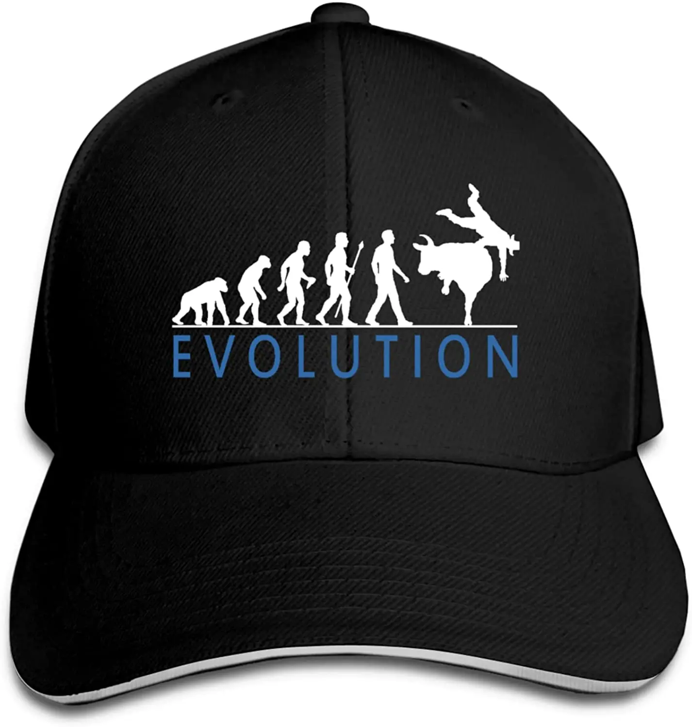 

Unisex Evolution of Bull Riding Sports Baseball Cap Adjustable Hat Sandwich Cap Hip Hop Hats