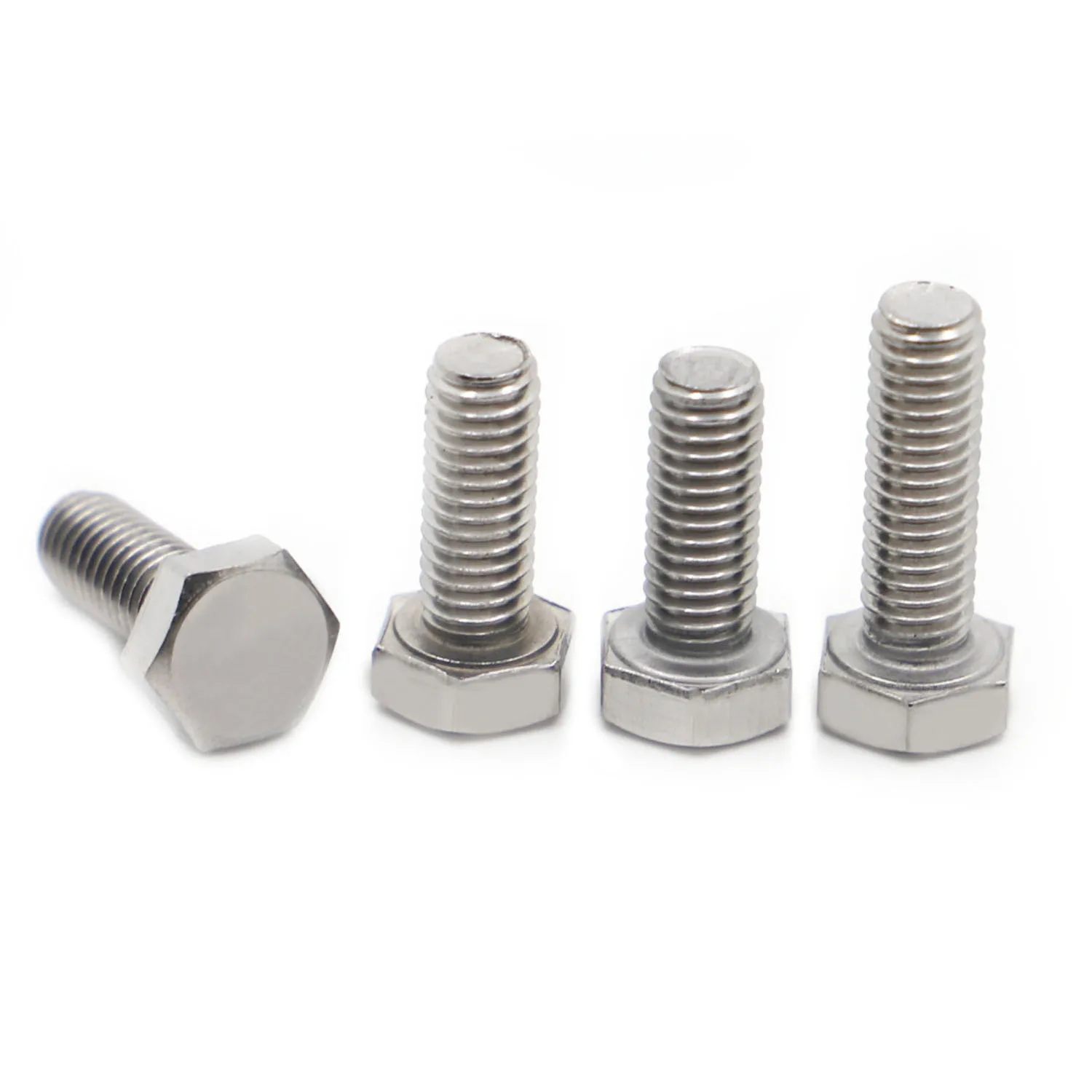 

DIN933 M3 M4 M5 M6 M8 M10 M12 304 Stainless Steel Hexagon Head Bolt External Hex Hexagon Head Screws with Full Thread