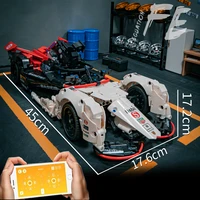 1626pcs high tech series moc super f1 electric formula car app remote control model building blocks brick toys kids gift set