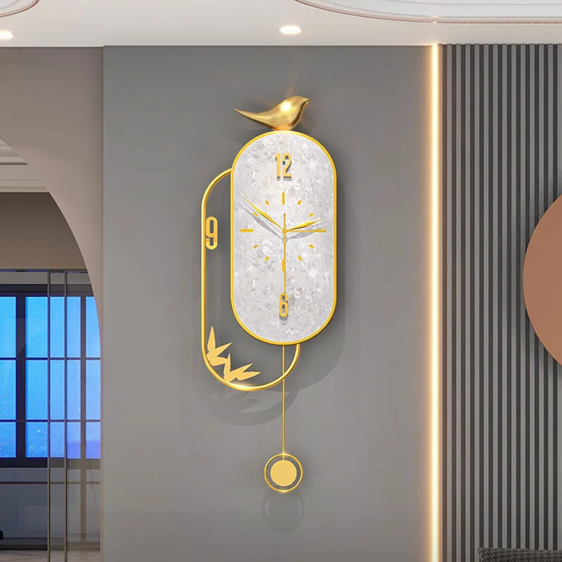 

Роскошные большие часы, настенные минималистичные креативные бесшумные скандинавские необычные часы, настенные часы в стиле лофт, настенн...