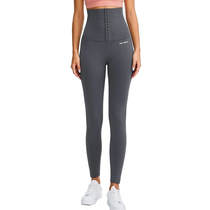

Women's Four Seasons High Waist Peach Hip Slimming Type Elastic Fitness Running Sports Nine Points Buttock Lifting Yoga Pants