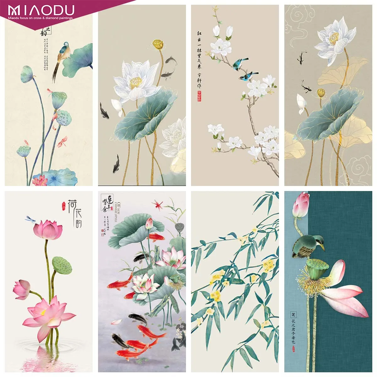 

5D Diamond Painting Ginkgo Bloem En Vogel Chinese Style Abstract Planten Embroidery Cross Stitch Mosaic Landscape Home Decortion