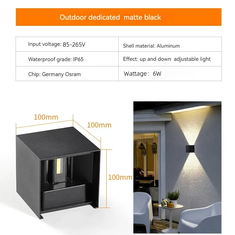 Черный настенный светильник в современном стиле для внутреннего декора со