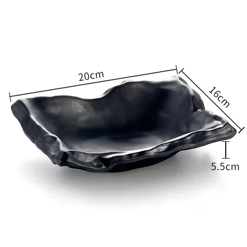 

Пластиковая тарелка JINGDE CERAMICS круглая черная