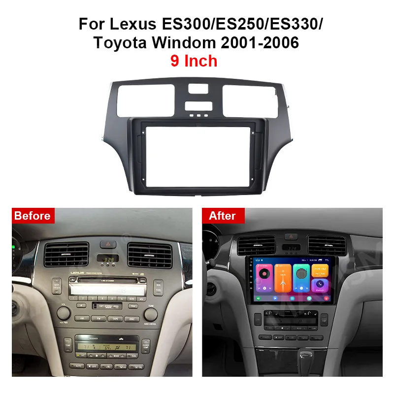 MAMSM 2001-2006 для Lexus ES300/ES250/ES330/Toyota Windom автомобильная радиорамка Android 9-дюймовая 2DIN